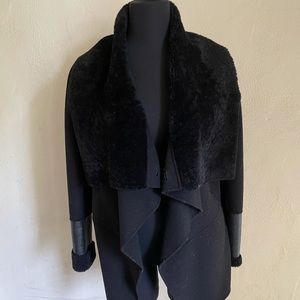 Black Faux-Fur Jacket